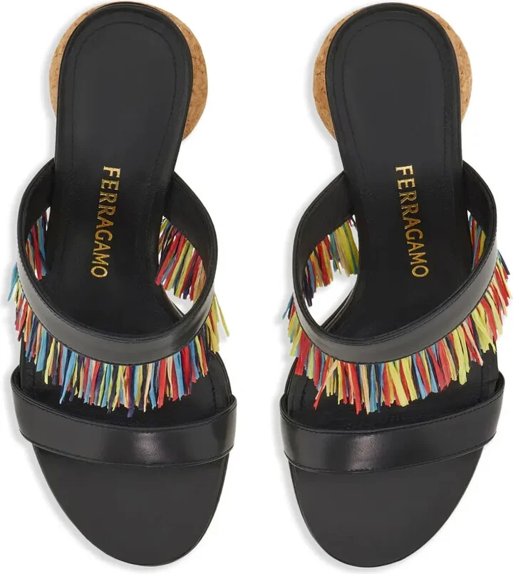 75mm Fringed Sandals - Image 4
