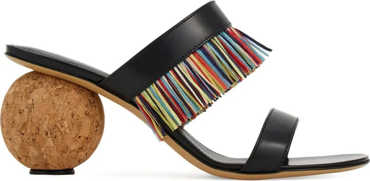 75mm Fringed Sandals