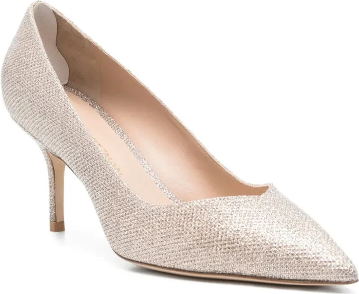 75mm Glitter Pointed-Toe Pumps - Image 2