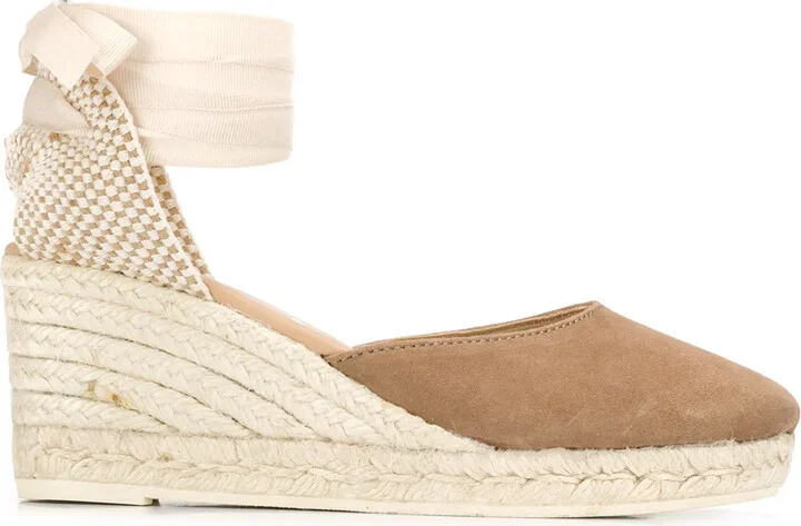 75mm Hamptons wedge espadrilles