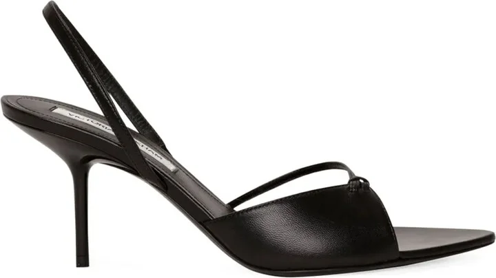 75mm Harlow slingback knot-detail sandals