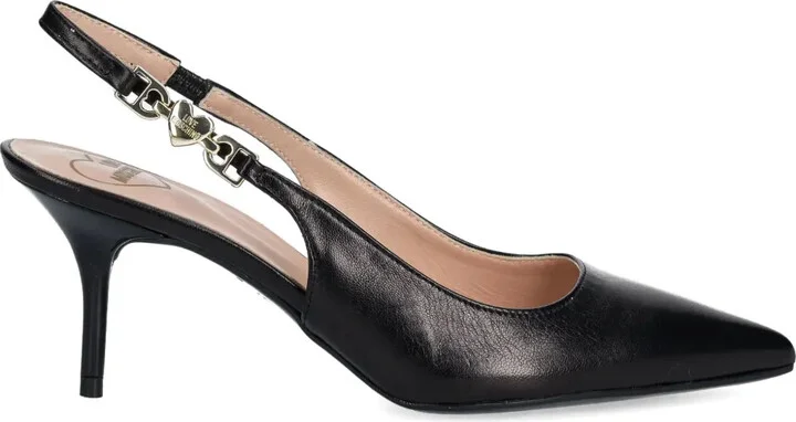 75mm Heart-Charm Pumps