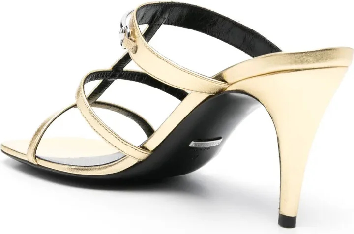 75mm Horsebit-Detail Leather Sandals - Image 3