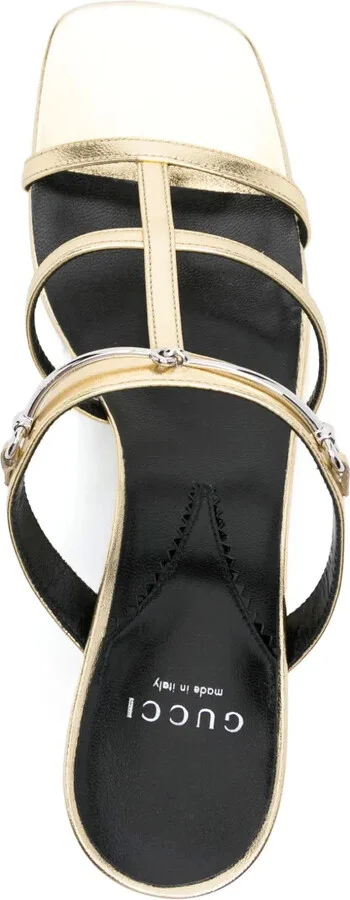 75mm Horsebit-Detail Leather Sandals - Image 4