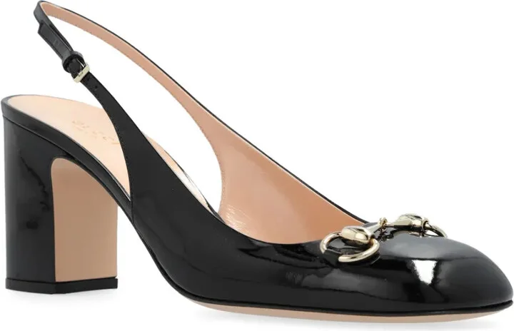 75mm Horsebit slingback pumps - Image 4