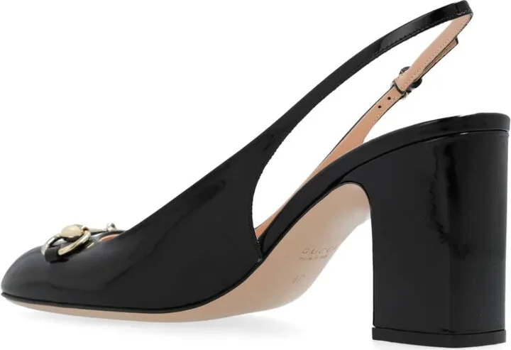 75mm Horsebit slingback pumps - Image 5