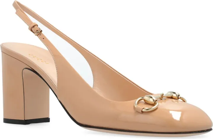 75mm Horsebit slingback pumps - Image 4