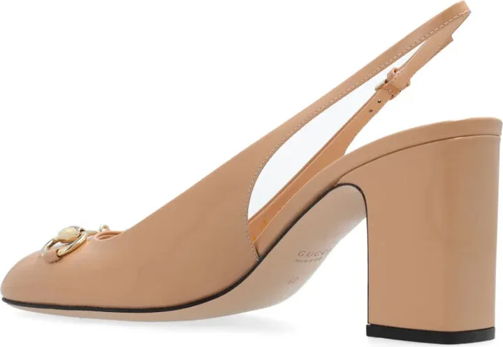 75mm Horsebit slingback pumps - Image 5