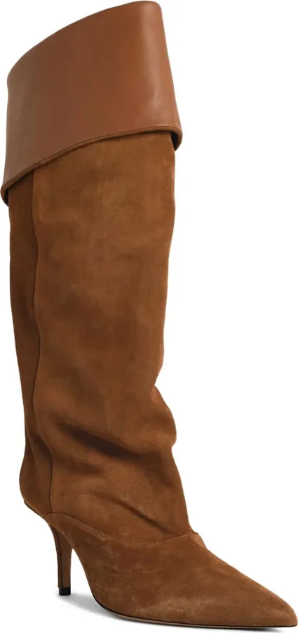 75mm Ines suede knee-high boots - Image 2