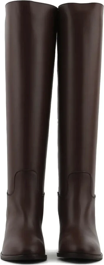 75mm Kate block-heel leather boots - Image 3
