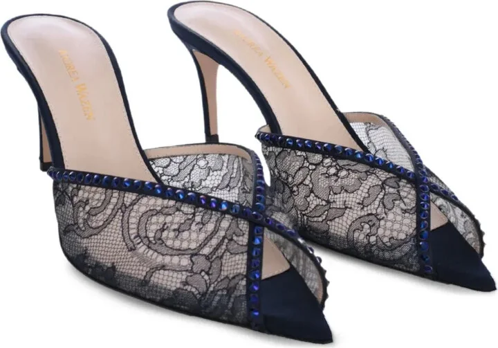 75mm Katy lace-embellished mules - Image 2