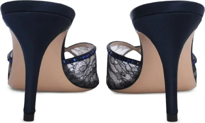 75mm Katy lace-embellished mules - Image 3