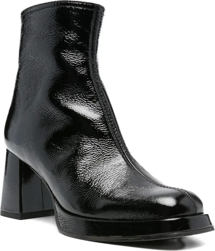 75mm Kentin patent-leather block-heel boots - Image 2