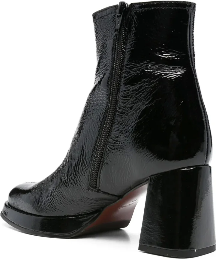 75mm Kentin patent-leather block-heel boots - Image 3