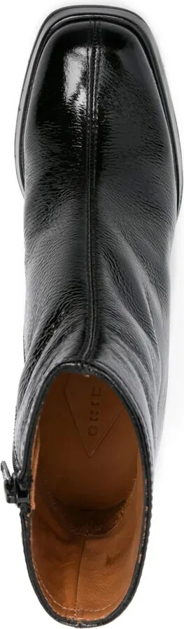 75mm Kentin patent-leather block-heel boots - Image 4