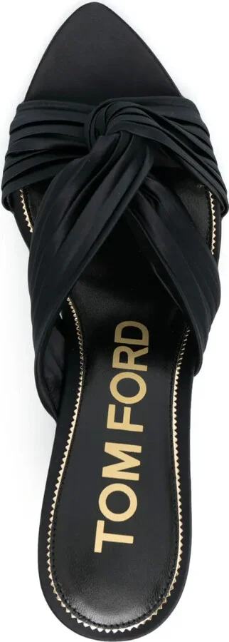 75mm Knot-Detail Pleated Sandals - Image 4