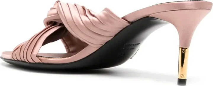 75mm Knot-Detail Pleated Sandals - Image 3