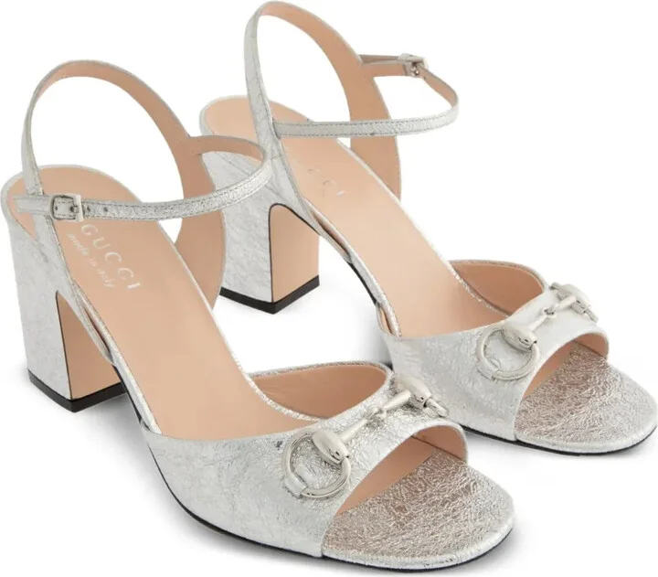75mm Lady Horsebit leather block-heel sandals - Image 2