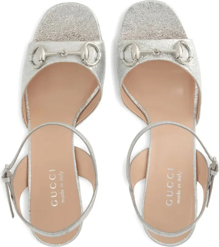 75mm Lady Horsebit leather block-heel sandals - Image 3