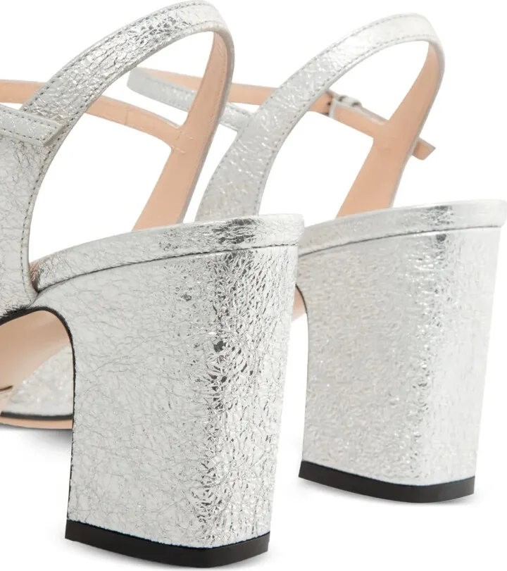 75mm Lady Horsebit leather block-heel sandals - Image 4