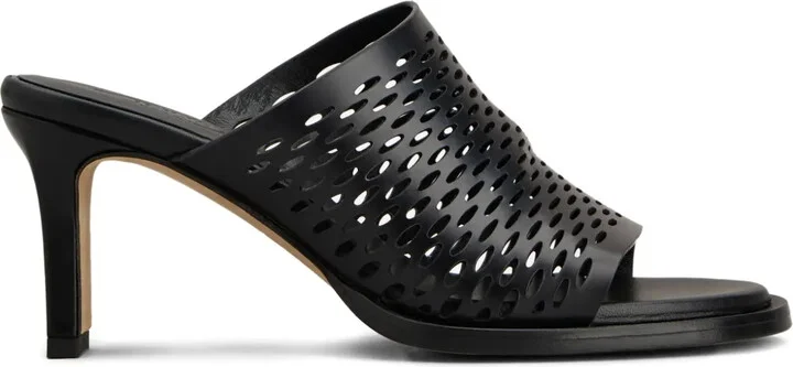75mm Laser-Cut Heeled Sandals