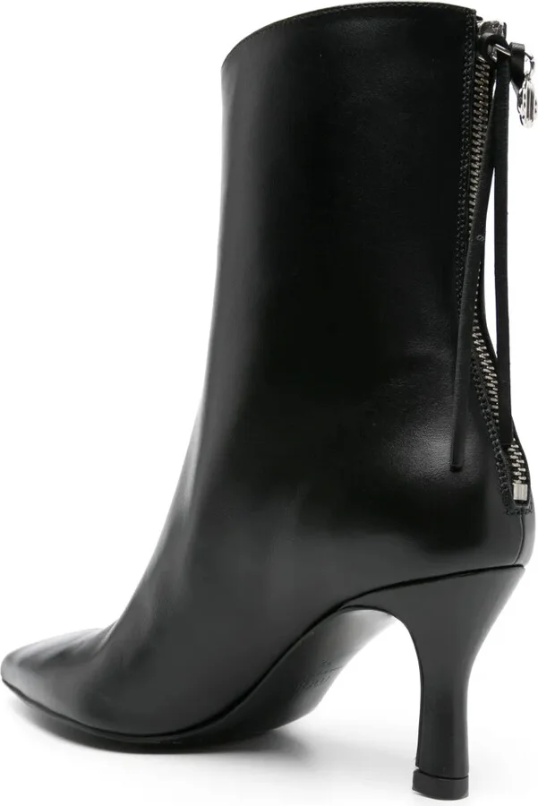 75mm Leather Ankle Boots - Image 3