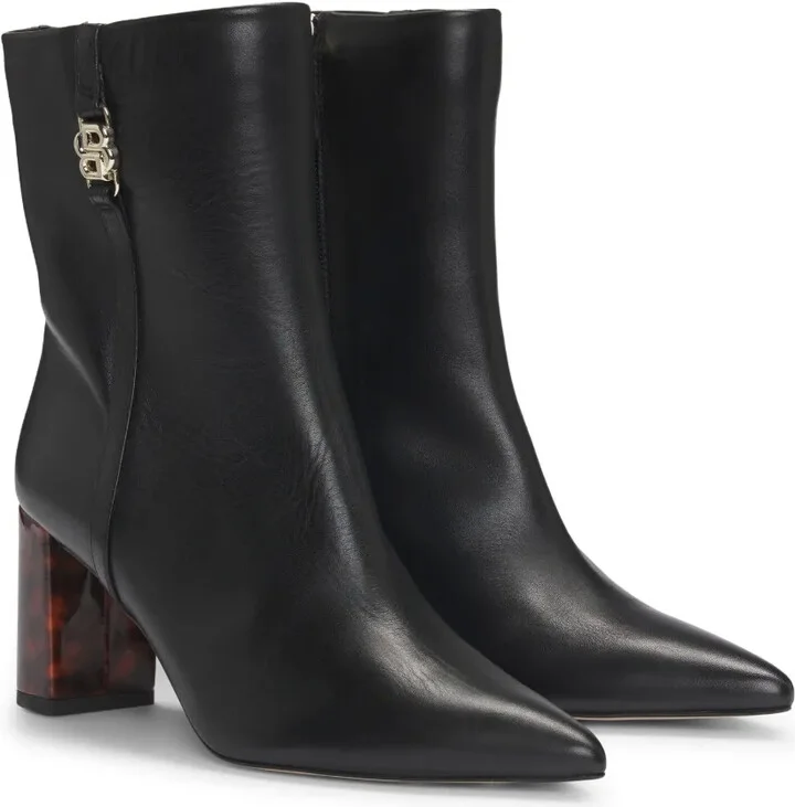 75mm Leather Ankle Boots - Image 2