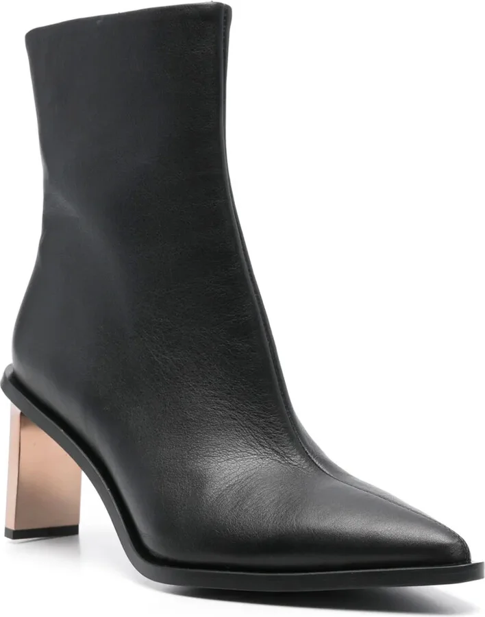 75mm Leather Ankle Boots - Image 2