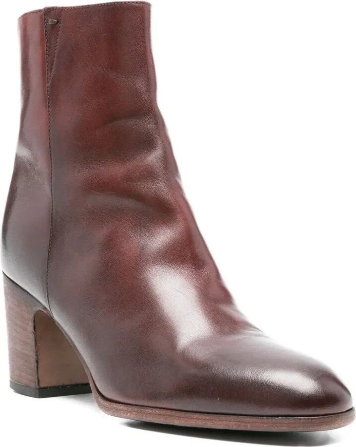 75mm Leather Ankle Boots - Image 2