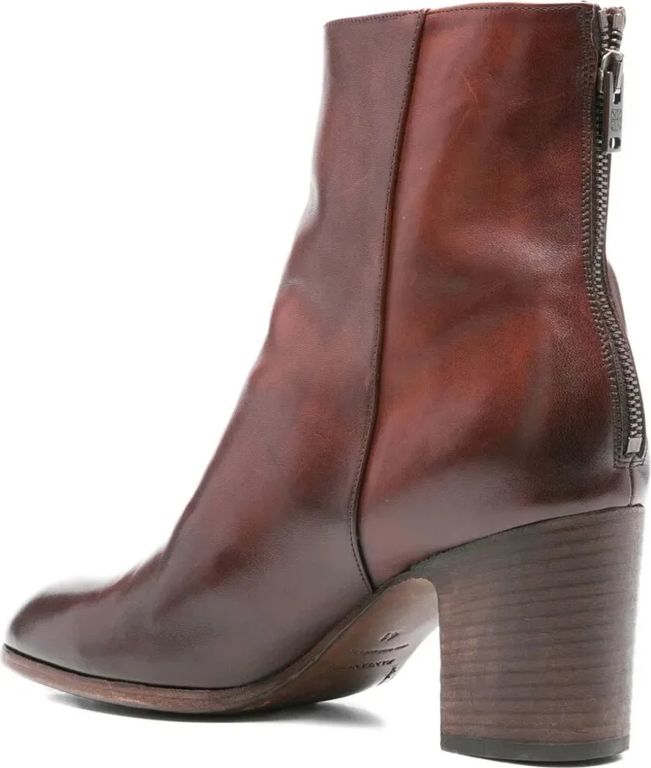 75mm Leather Ankle Boots - Image 3