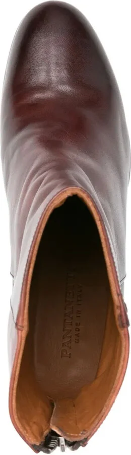 75mm Leather Ankle Boots - Image 4