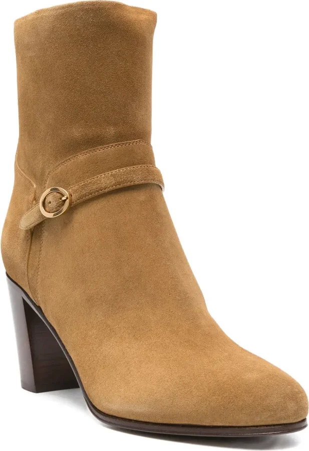 75mm Leather Ankle Boots - Image 2