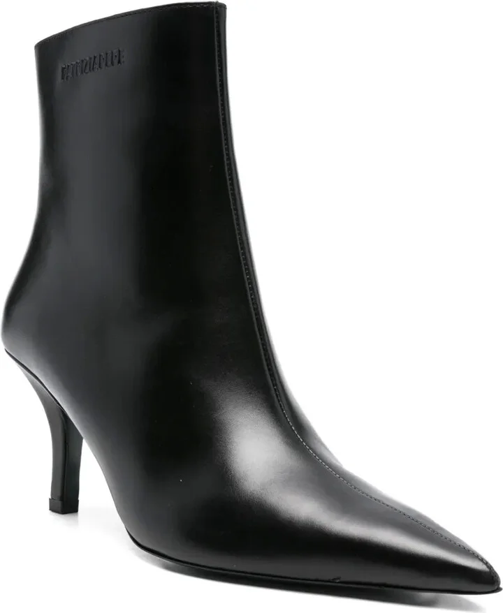 75mm Leather Ankle Boots - Image 2