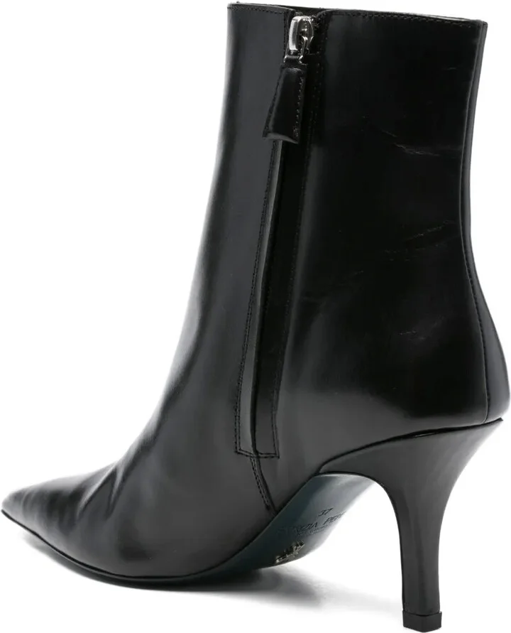 75mm Leather Ankle Boots - Image 3