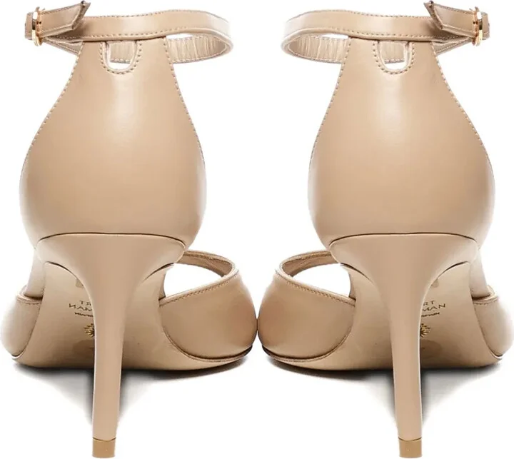75mm Leather Heeled Sandals - Image 3