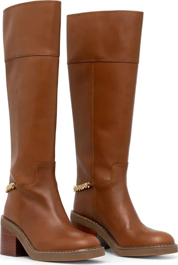 75mm Leather Knee Boots - Image 3