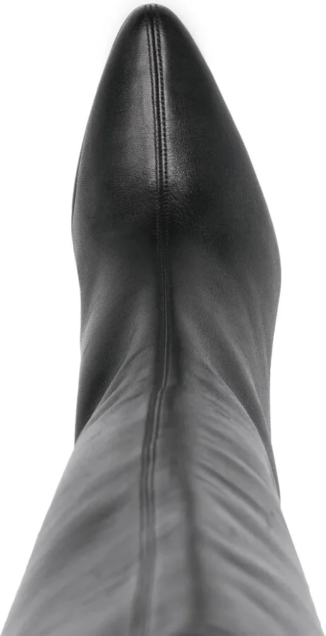 75mm Leather Knee-High Boots - Image 4