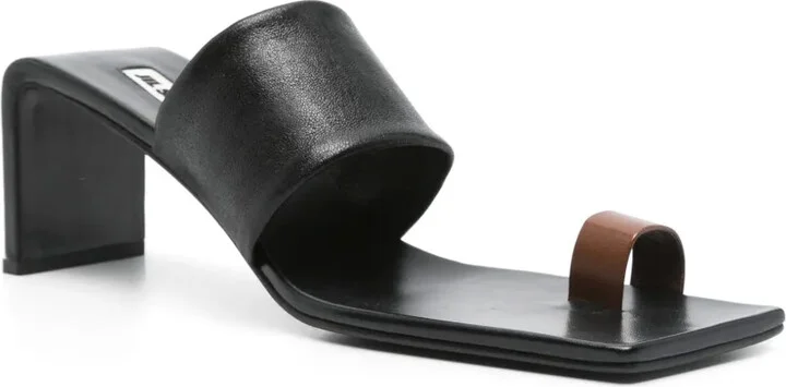 75mm Leather Mules - Image 2