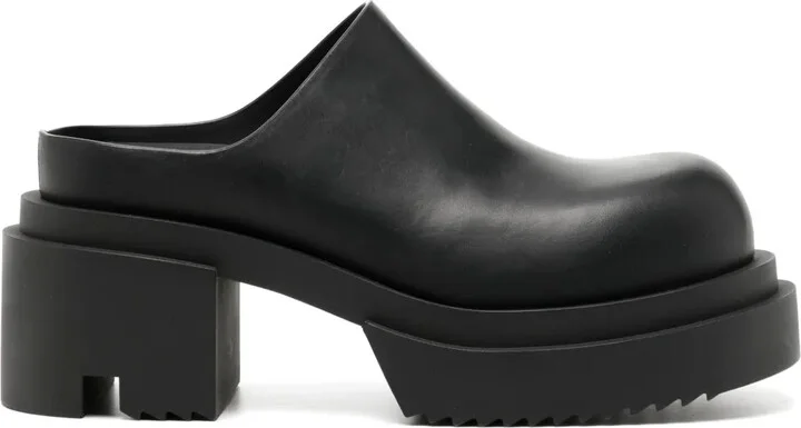 75mm Leather Mules