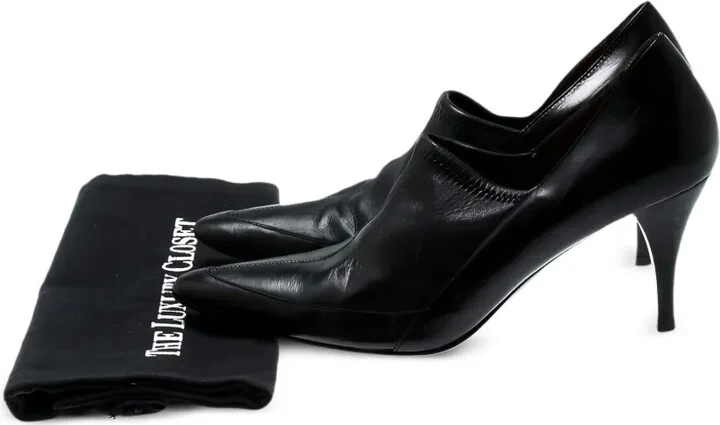 75mm Leather Pointed-Toe Pumps - Image 5