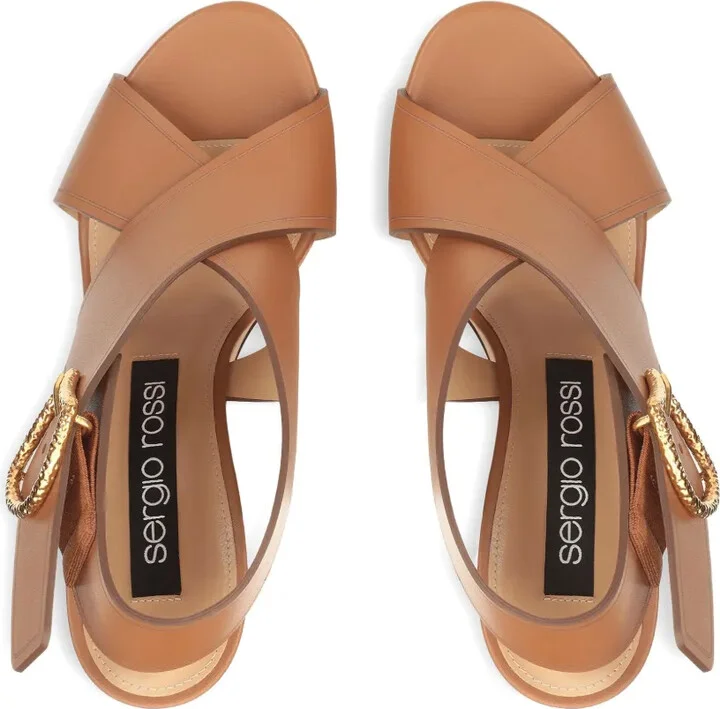 75mm Leather Sandals - Image 4