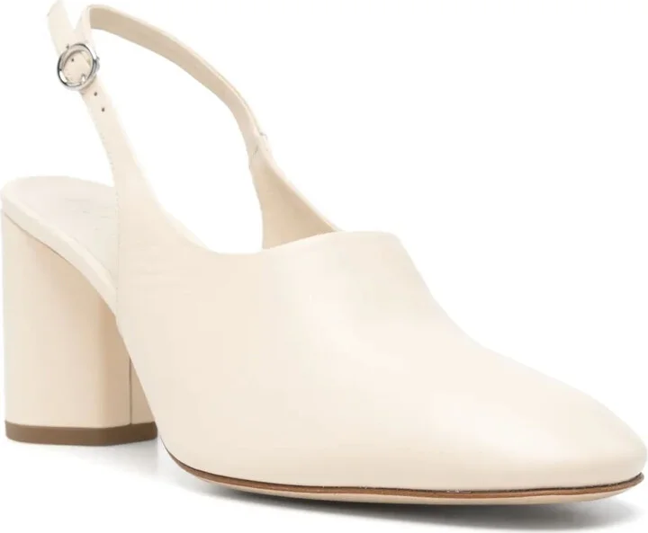 75mm Leather Slingback Pumps - Image 2