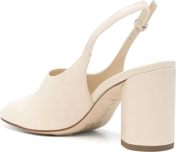 75mm Leather Slingback Pumps - Image 3