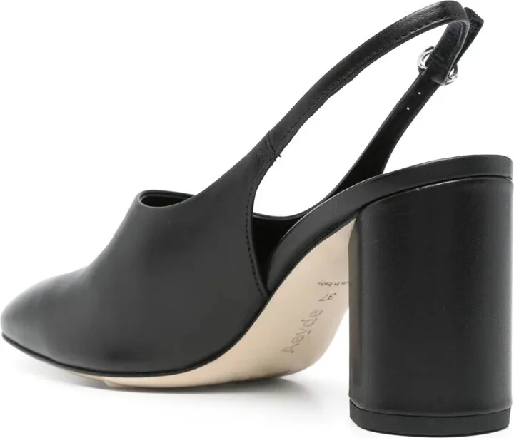 75mm Leather Slingback Pumps - Image 3