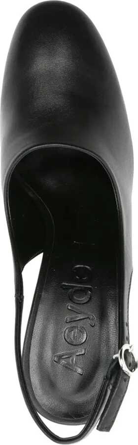 75mm Leather Slingback Pumps - Image 4