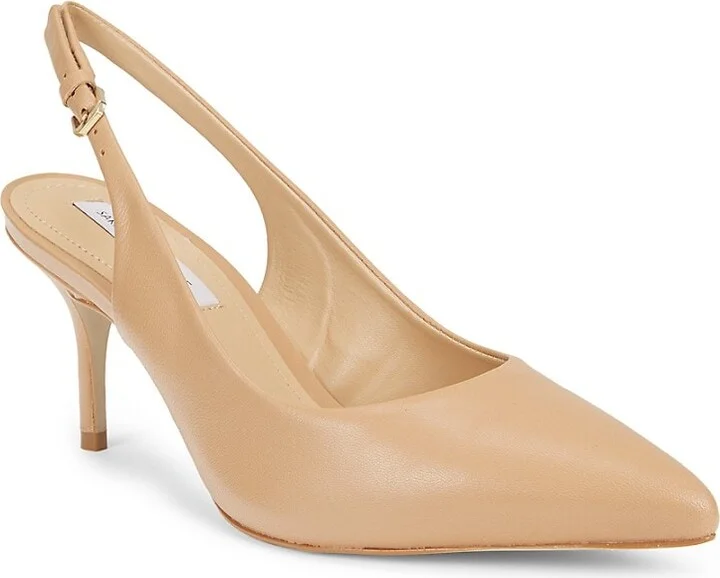 75MM Leather Slingback Pumps - Image 2