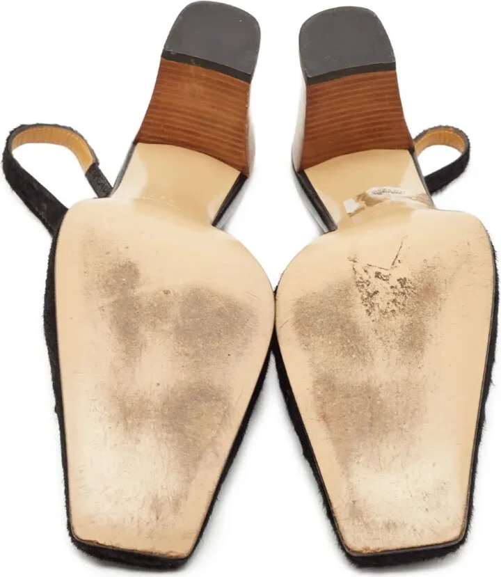 75mm Leather Slingback Pumps - Image 4