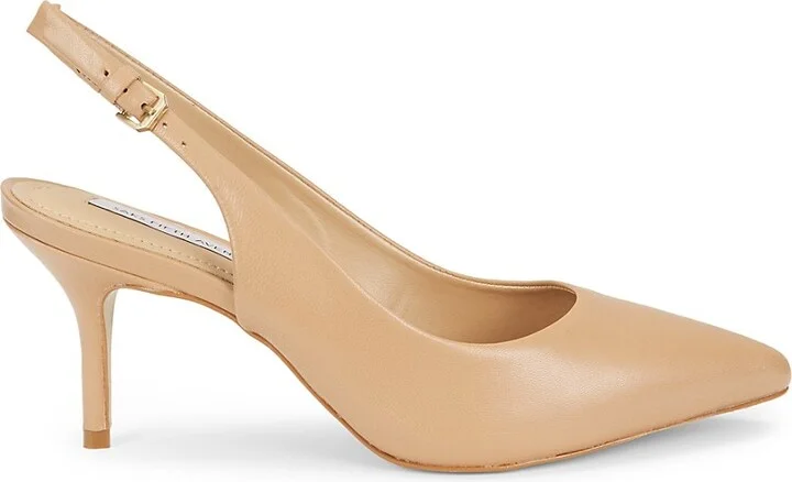 75MM Leather Slingback Pumps