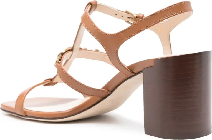 75mm Logo-Plaque Leather Sandals - Image 3