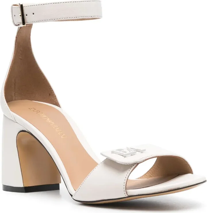 75mm Logo-Plaque Leather Sandals - Image 2